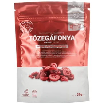 Bálint Fagyasztva szárított szeletelt TŐZEGÁFONYA 20g