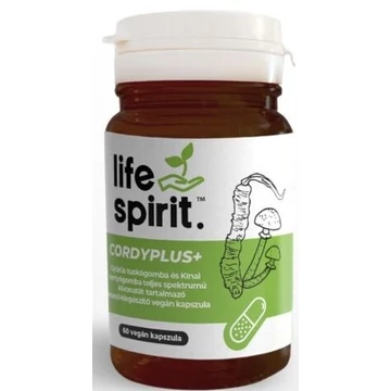 Life Spirit Cordyplus+ teljes spektrumú gombakivonatot tartalmazó étrend-kiegészítő kapszula 60db
