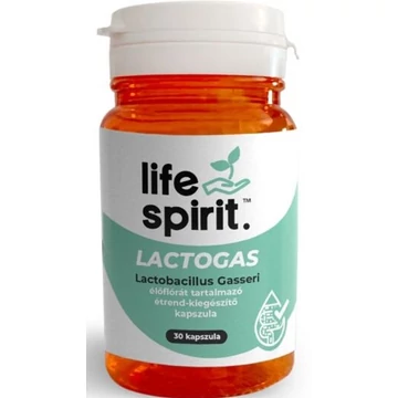 Life Spirit Lactogas élőflórát tartalmazó étrend-kiegészítő kapszula 30db