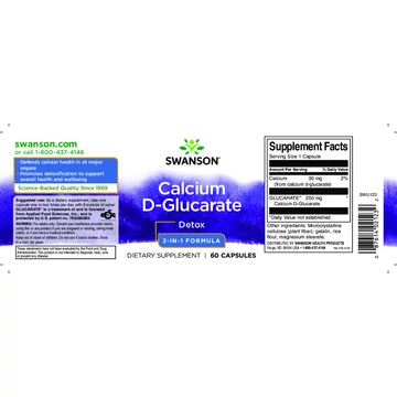 Swanson Calcium - D Glucarat 250 60db