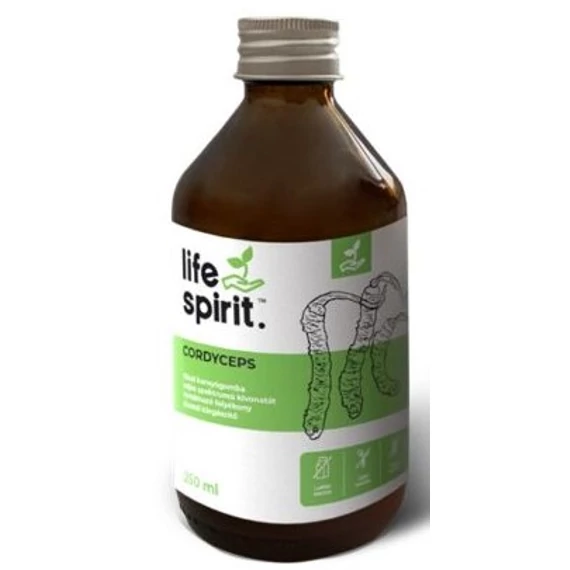 Life Spirit Cordyceps (Kínai hernyógomba) teljes spektrumát tartalmazó folyékony kivonat 250ml
