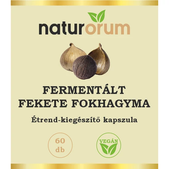 Kettőt fizet HÁRMAT vihet Naturorum fekete fokhagyma  kapszula 500mg 60db